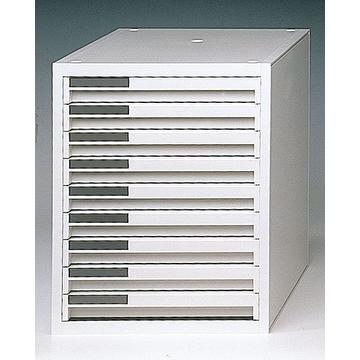 office drawer box, white
