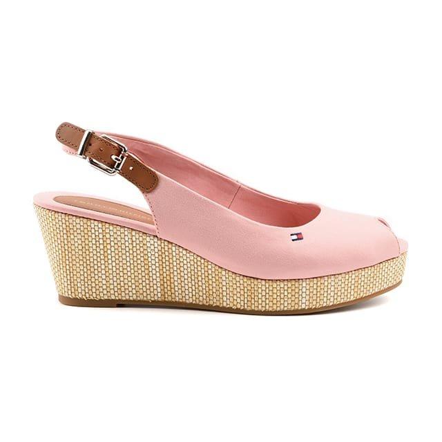 TOMMY HILFIGER  ICONIC ELBA SLING BACK WEDGE-41 