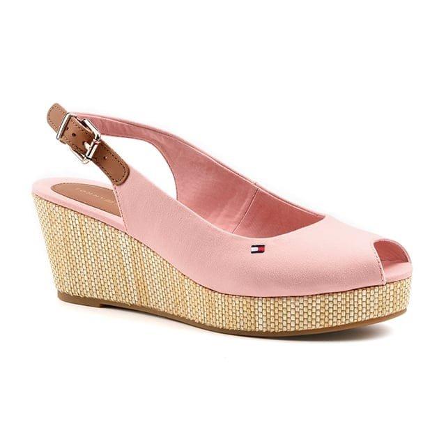 TOMMY HILFIGER  ICONIC ELBA SLING BACK WEDGE-41 