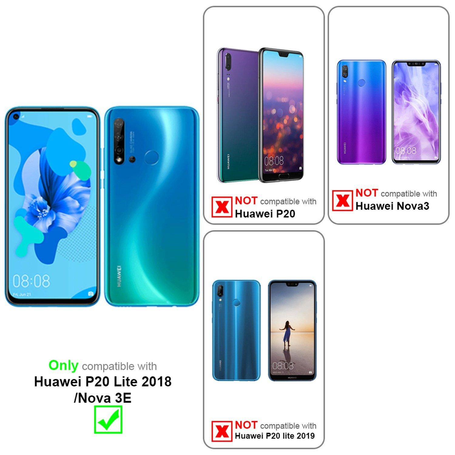 Cadorabo  Housse compatible avec Huawei P20 LITE 2018 / NOVA 3E - Coque de protection en silicone TPU flexible 