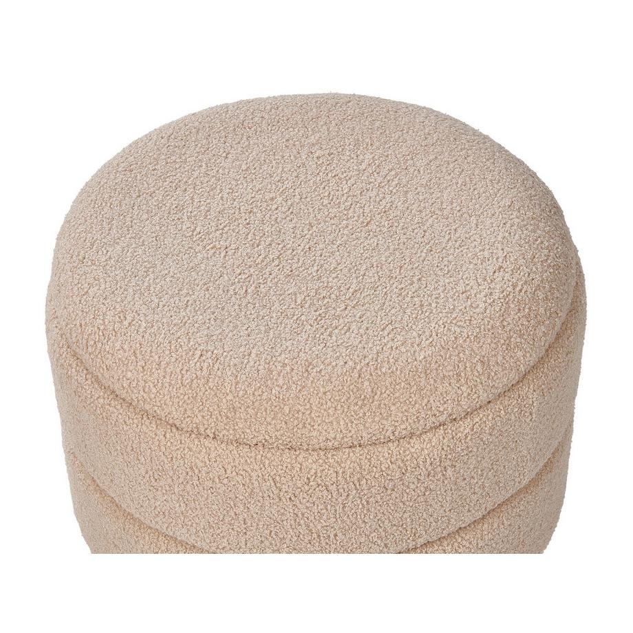 Beliani Hocker mit Stauraum aus Bouclé  OKATON  