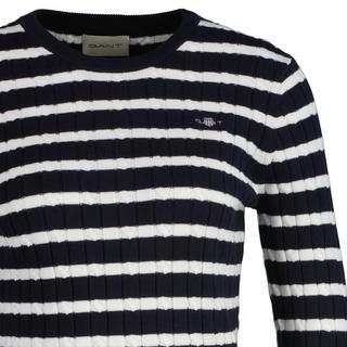 GANT Maglione girocollo Stretch Cotton Cable Stripe  