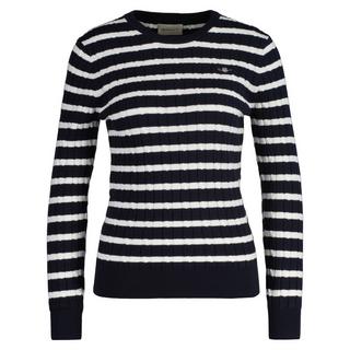 GANT Maglione girocollo Stretch Cotton Cable Stripe  