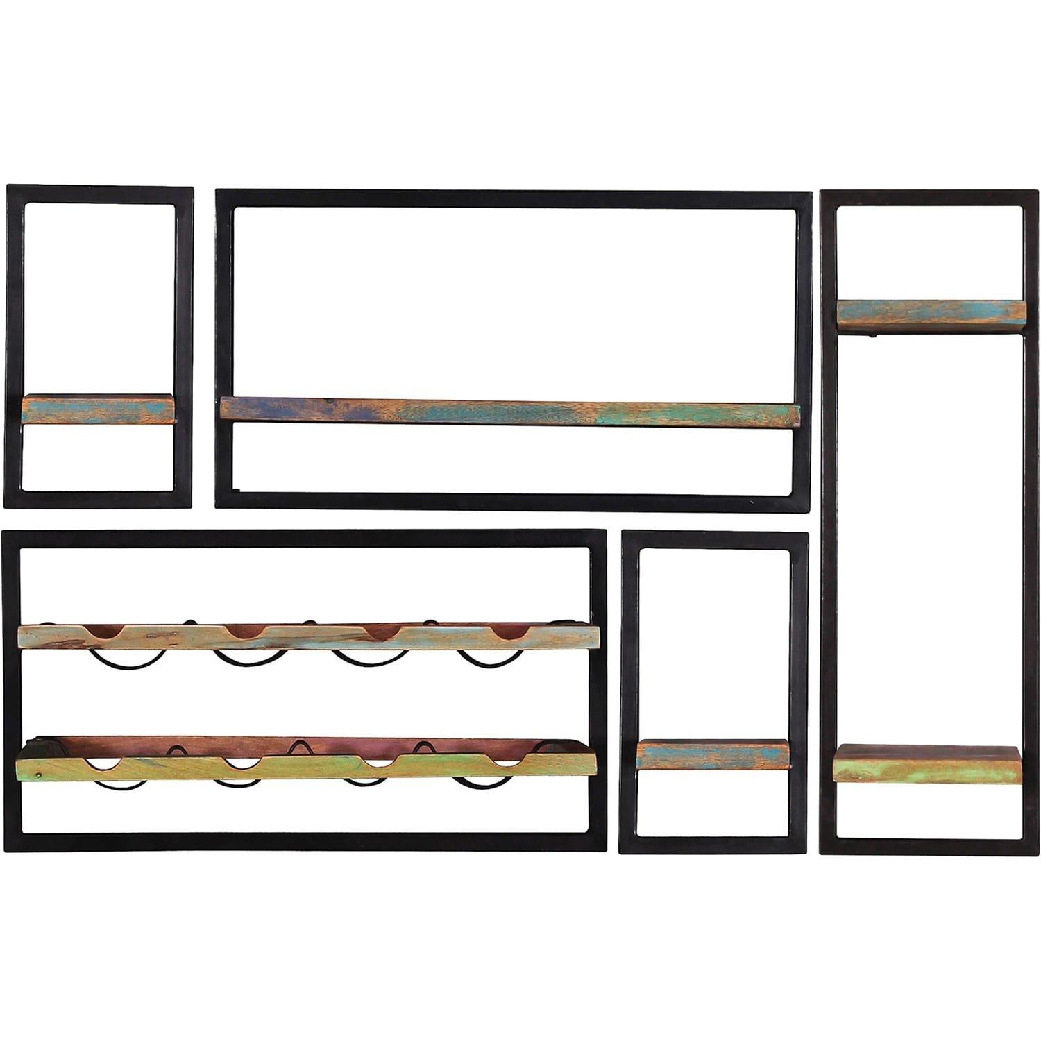 Image of Wandregal River bunt 120x25x75 (5-tlg) Wandregal River bunt 120x25x75 (5-tlg)