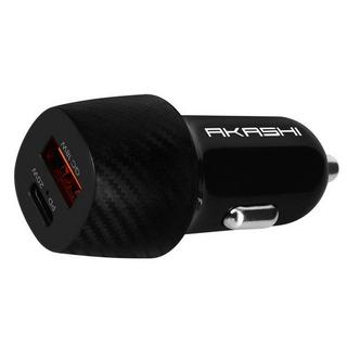 Akashi  Chargeur Voiture 20W 2x USB 3.0 + USB-C 