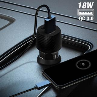 Akashi  Chargeur Voiture 20W 2x USB 3.0 + USB-C 