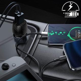 Akashi  Chargeur Voiture 20W 2x USB 3.0 + USB-C 
