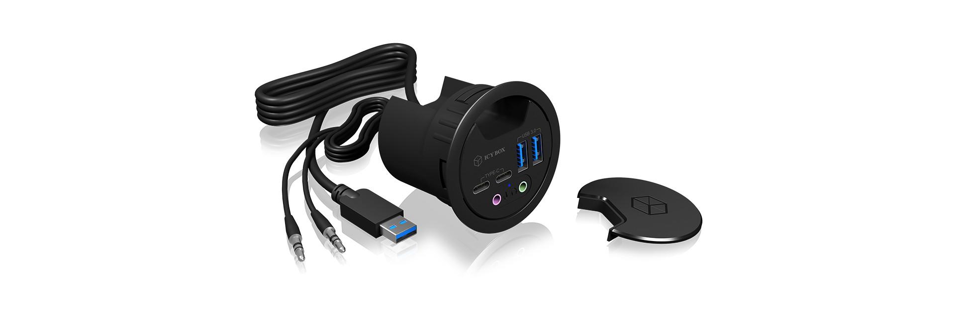 RaidSonic  IB-HUB1403B 5000 Mbit/s Antracite 