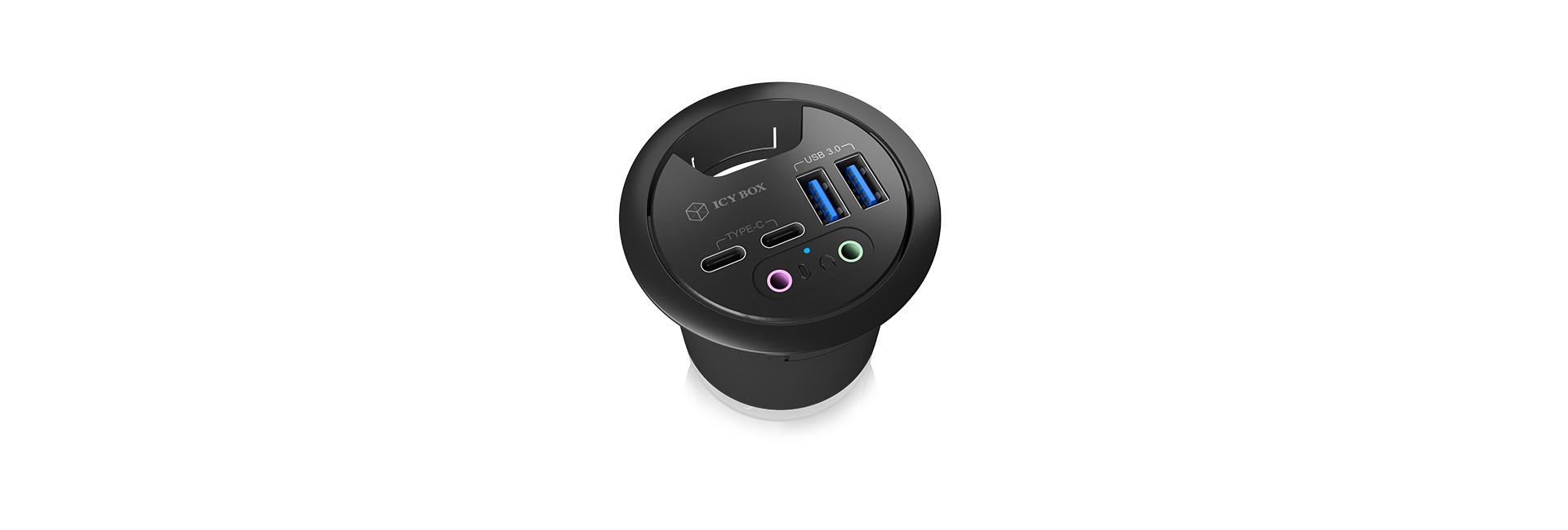 RaidSonic  IB-HUB1403B 5000 Mbit/s Antracite 