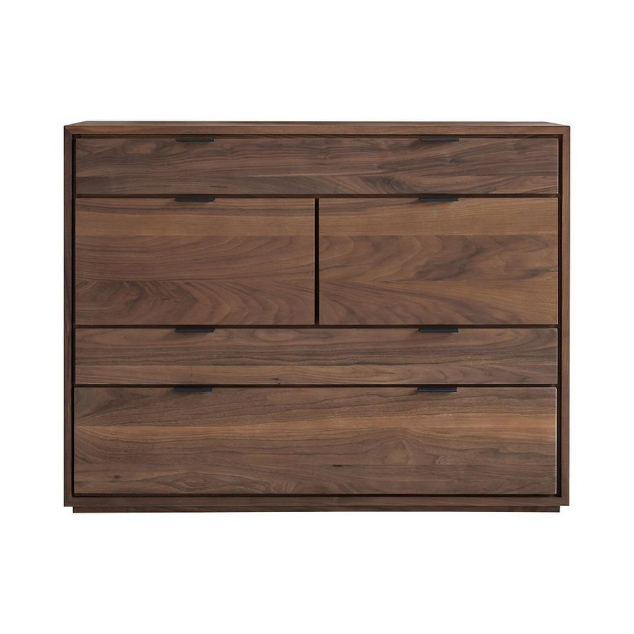 Cassettiera in legno di noce massello Senson