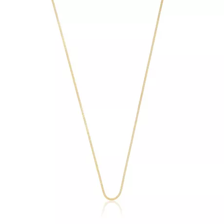 MUAU Schmuck  Collier Fuchsschwanz Gelbgold 750, 0.9mm, 45cm Gelbgold