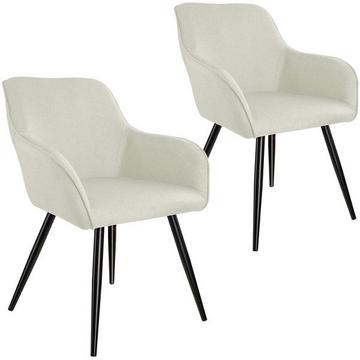 2 Chaises Marilyn aspect lin noir