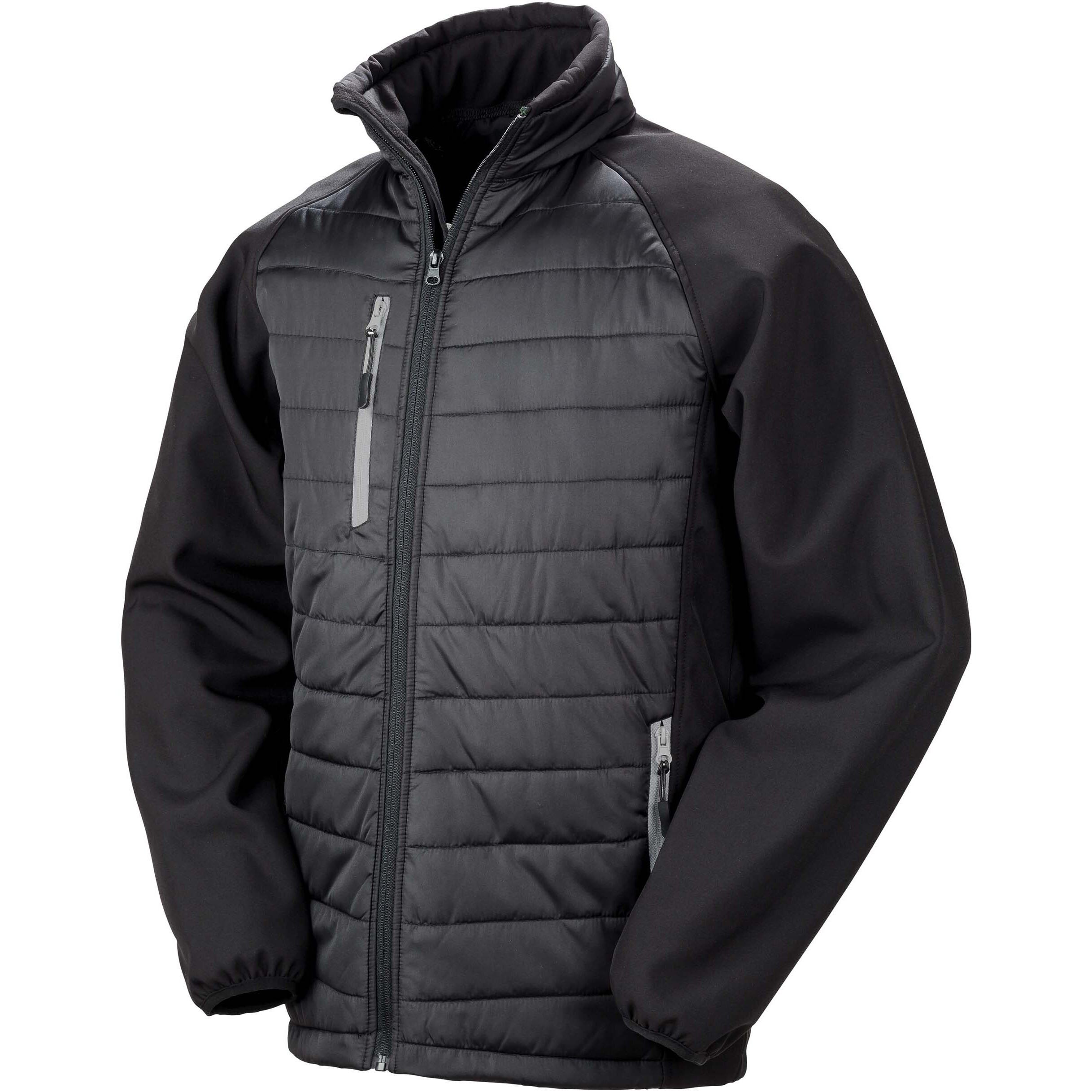 Result  jacke softshell rebourrée black copass 