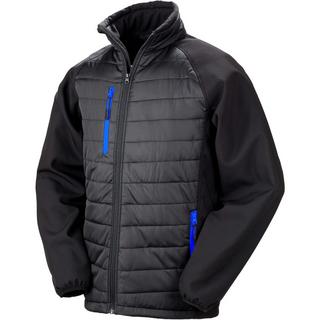 Result  veste softshell rebourrée black copass 