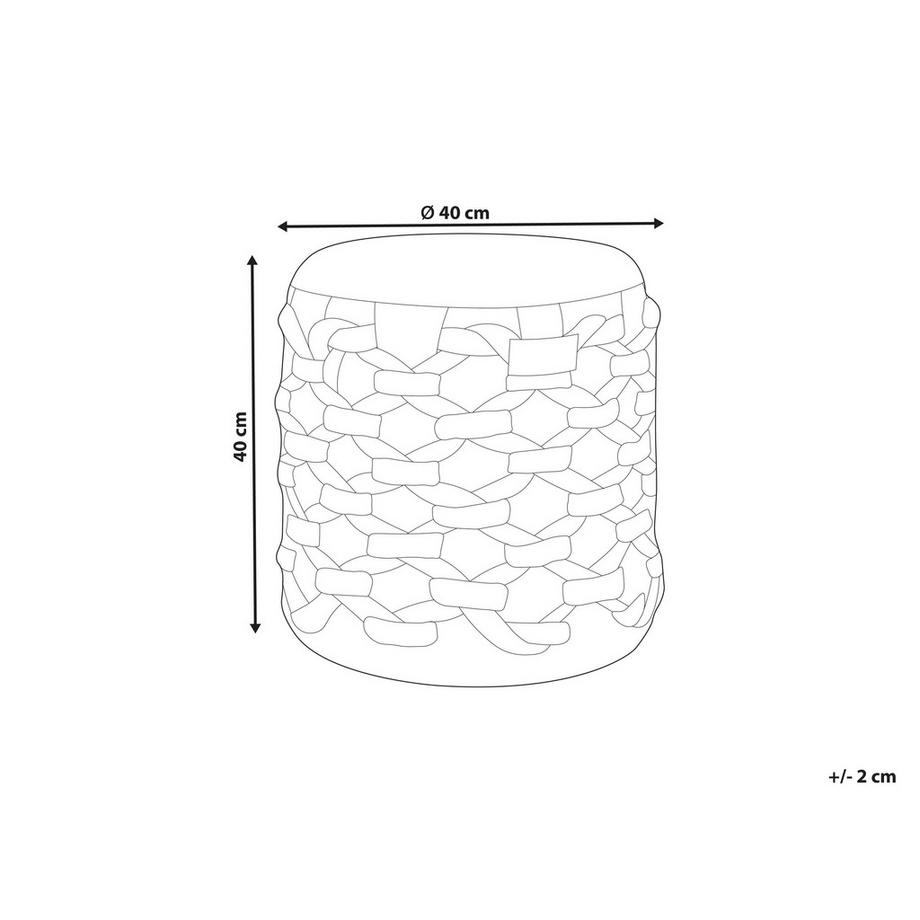 Beliani Pouf en Jute Boho TURKAN  