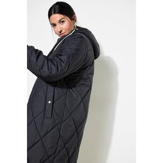 Studio Untold Cappotto Trapuntato Loose Shape Cappuccio Cerniera a Doppio Cursore Maniche Lunghe  