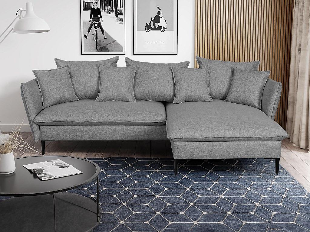 PASCAL MORABITO Divano letto angolare in Tessuto Grigio Angolo a destra LAZARE di PASCAL MORABITO  