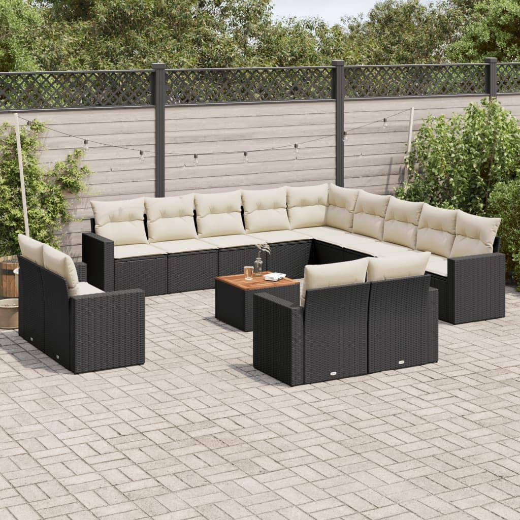 VidaXL set divano da giardino Polirattan  