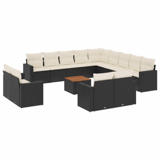 VidaXL set divano da giardino Polirattan  