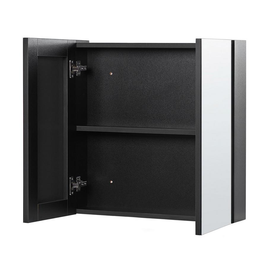 Beliani Bad-Spiegelschrank aus Sperrholz Skandinavisch NAVARRA  