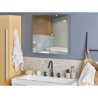 Beliani Badezimmerschrank aus Sperrholz Modern NAVARRA  