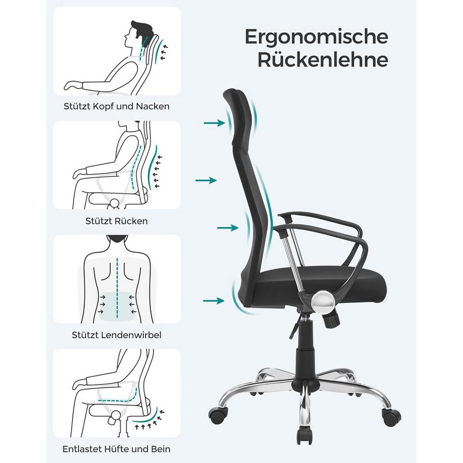 Songmics Chaise de bureau ergonomique  