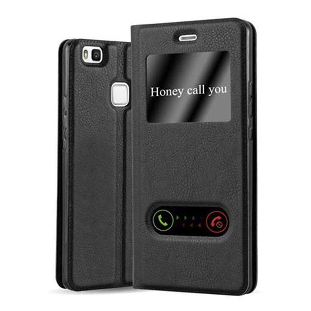 Cadorabo  Housse compatible avec Huawei P9 LITE 2016 / G9 LITE - Coque de protection avec fermeture magnétique, fonction de support et 2 fenêtres de visualisation 