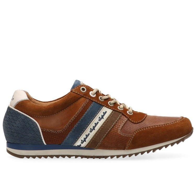Image of Camaro - Leder Sneaker Herren Braun 42