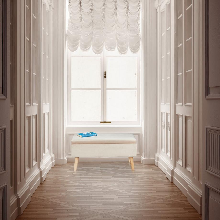 Northio Banc de rangement en velours  