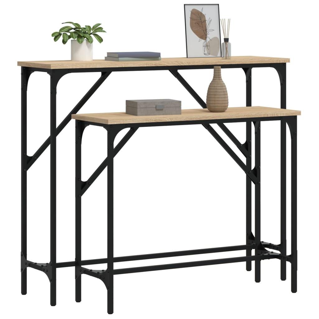 VidaXL Table console bois d'ingénierie  