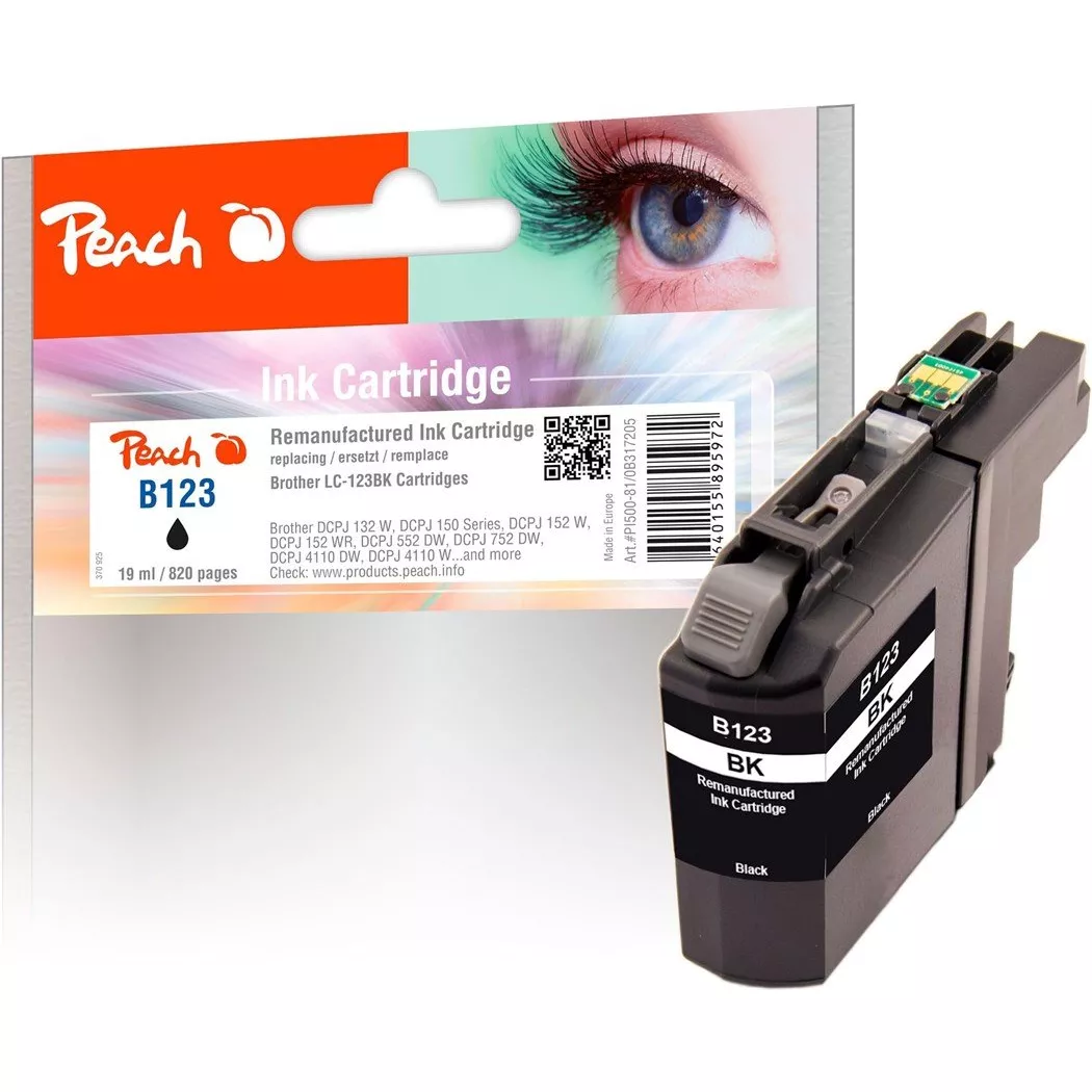 Peach - Tinte Bher LC-123 Black, One Size