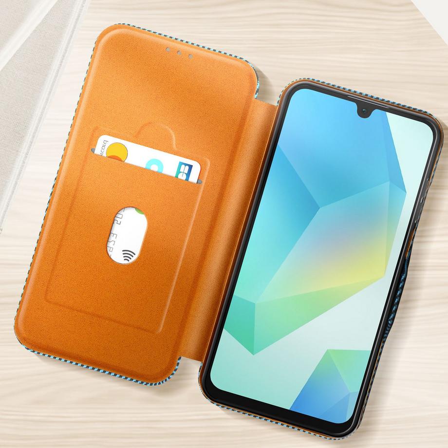 Avizar  Étui Folio Samsung A16 Carbone 