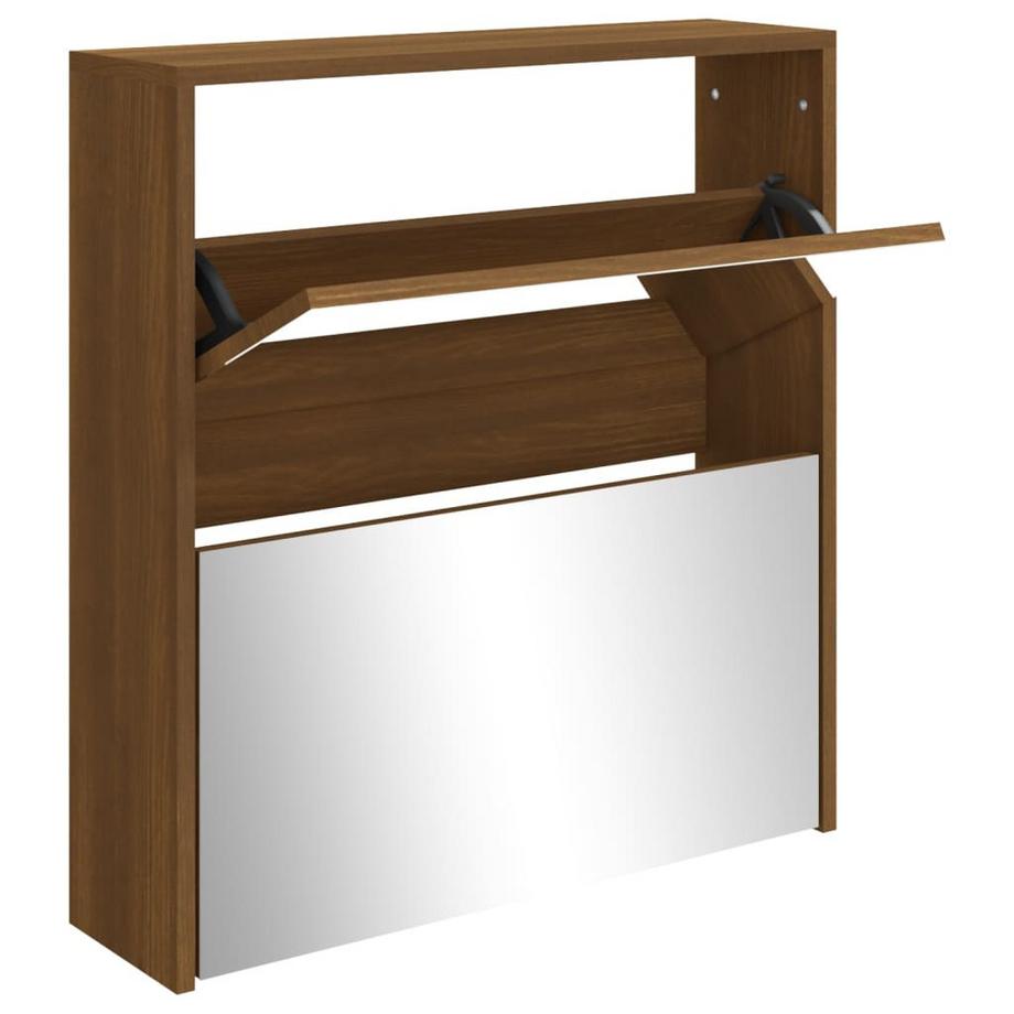scarpiera con specchio Legno multistrato