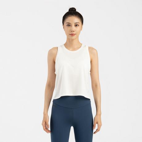 KIPRUN  Canotta running corta donna traspirante poliestere 