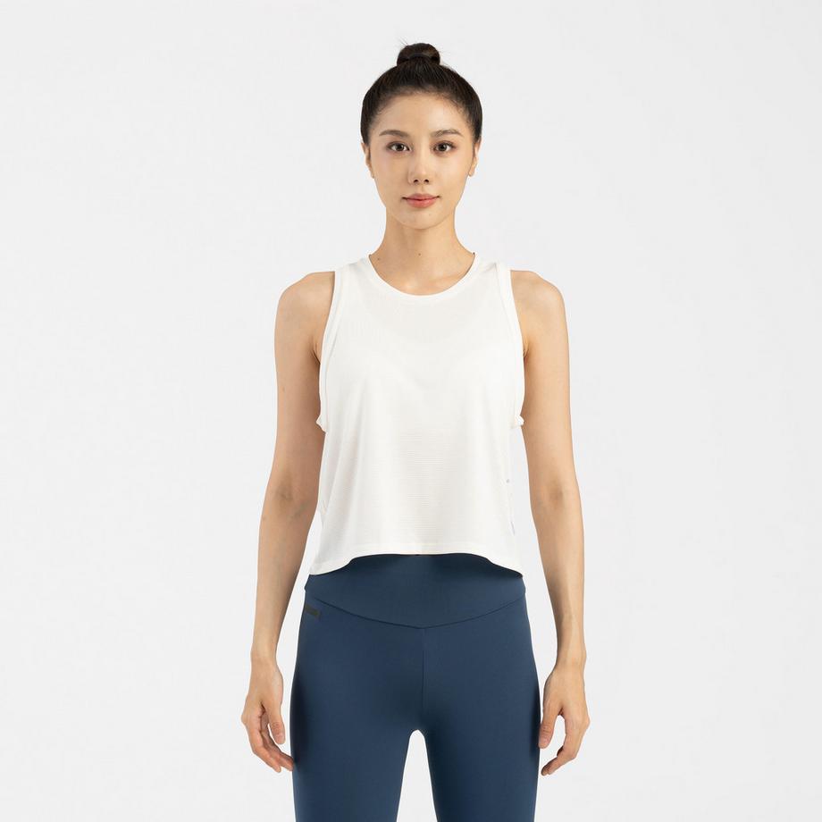 KIPRUN  Canotta running corta donna traspirante poliestere 