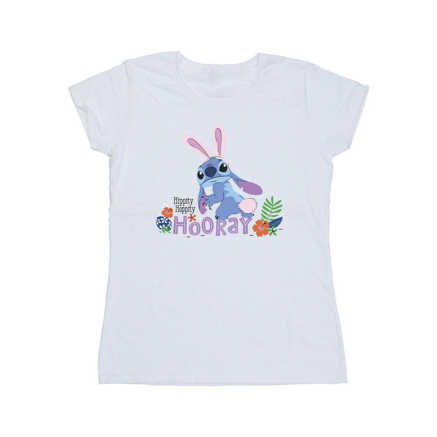 Image of Lilo & Stitch Hippity Hop Stitch Tshirt Damen Weiss M
