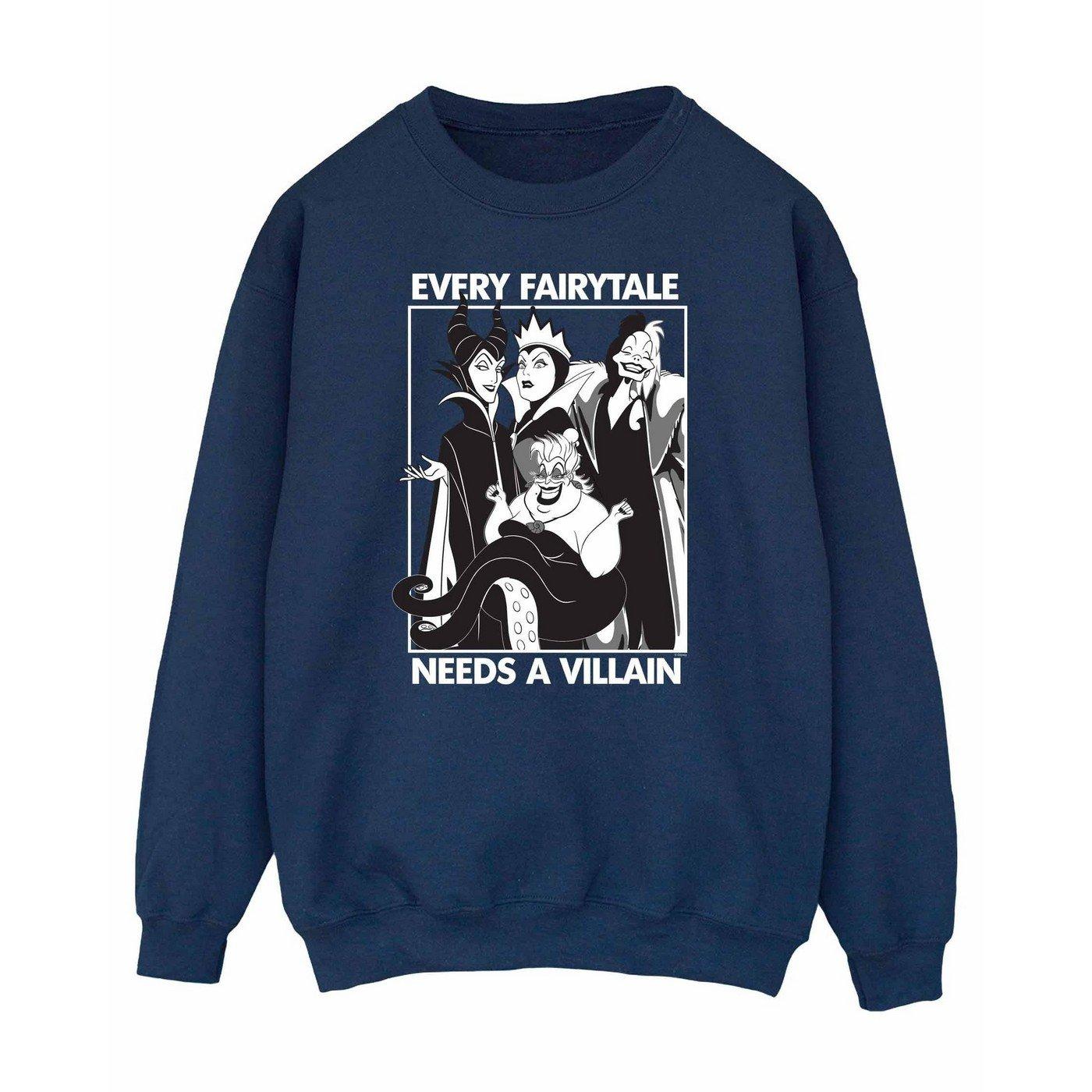 Image of Every Fairy Tale Needs A Villain Sweatshirt Damen Marine S