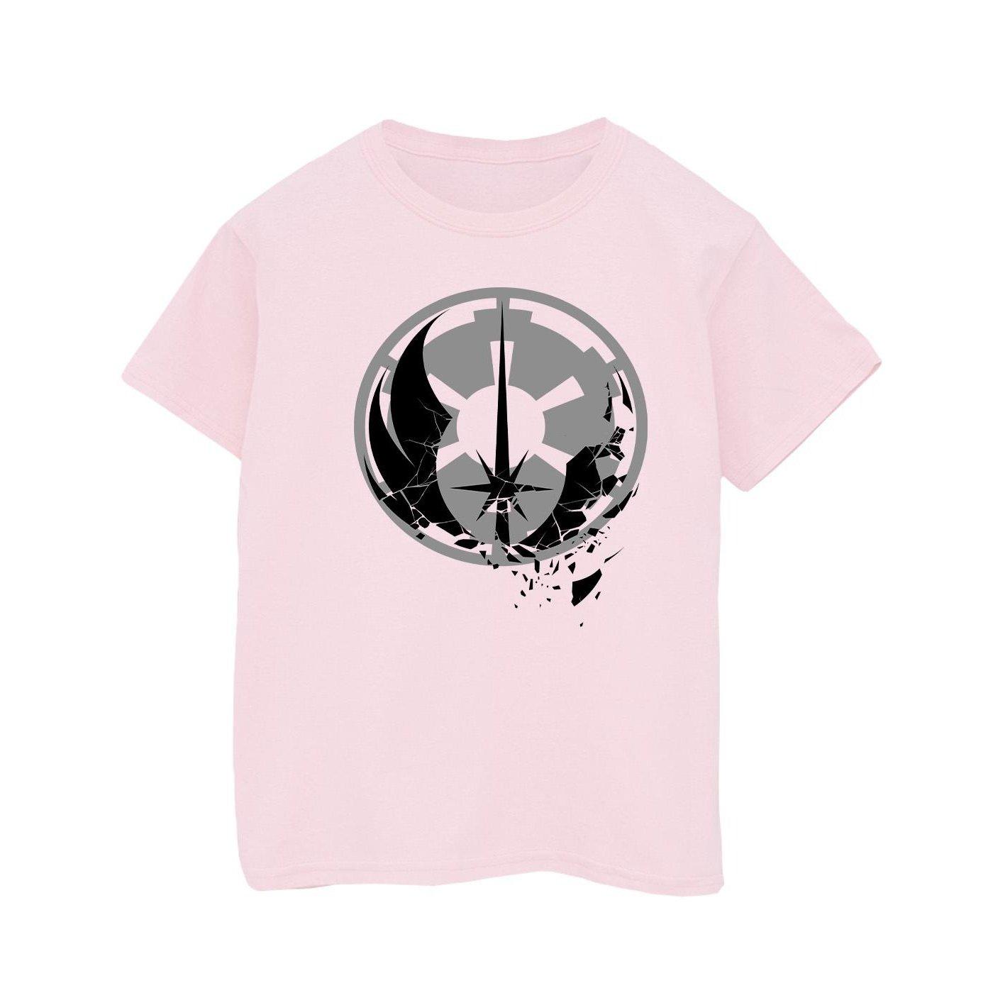 Image of Obiwan Kenobi Fractured Logos Tshirt Jungen Pink 116