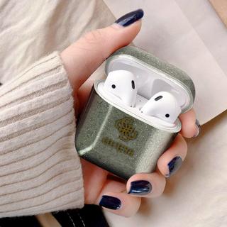 GUESS  Cover per AirPods Guess paillette nero 