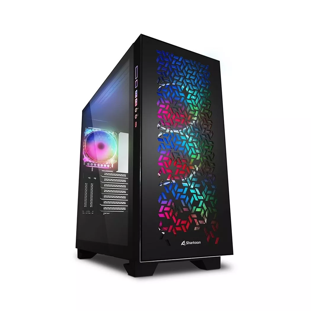 Sharkoon – PC-Gehäuse Elite Shark CA300H, Schwarz