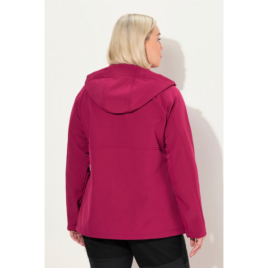 Ulla Popken Softshelljacke mit Kapuze  