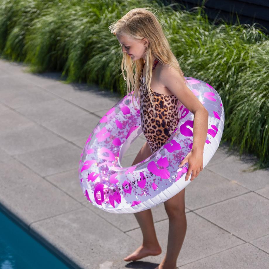 Swim Essentials  Schwimmring Neon Leopard (90cm) 