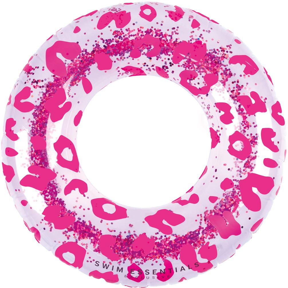 Image of Schwimmring 90cm Leopard Pink