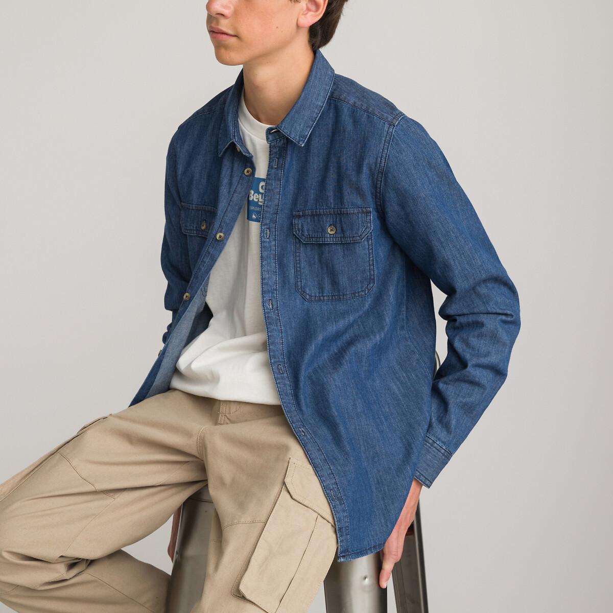 Image of Jeanshemd Jungen Blau XXXS