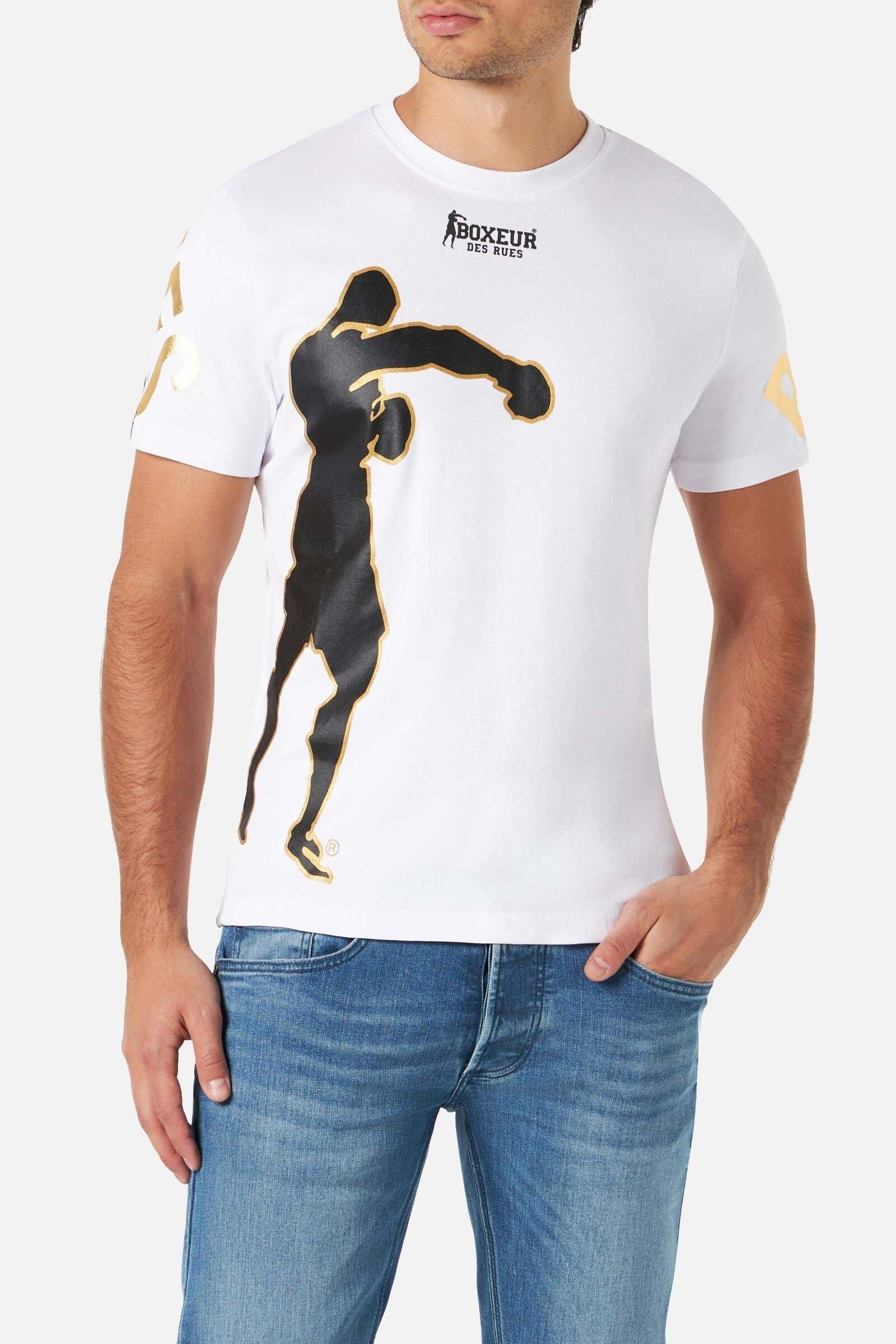 Image of T-shirts T-shirt With Lettering Print Unisex Weiss XL