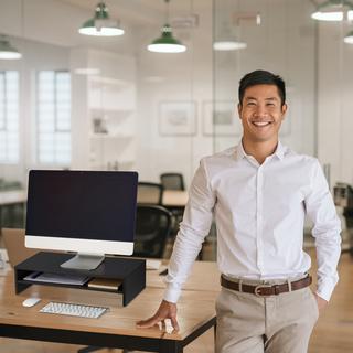 Northio Supporto per monitor con ripiano aggiuntivo  