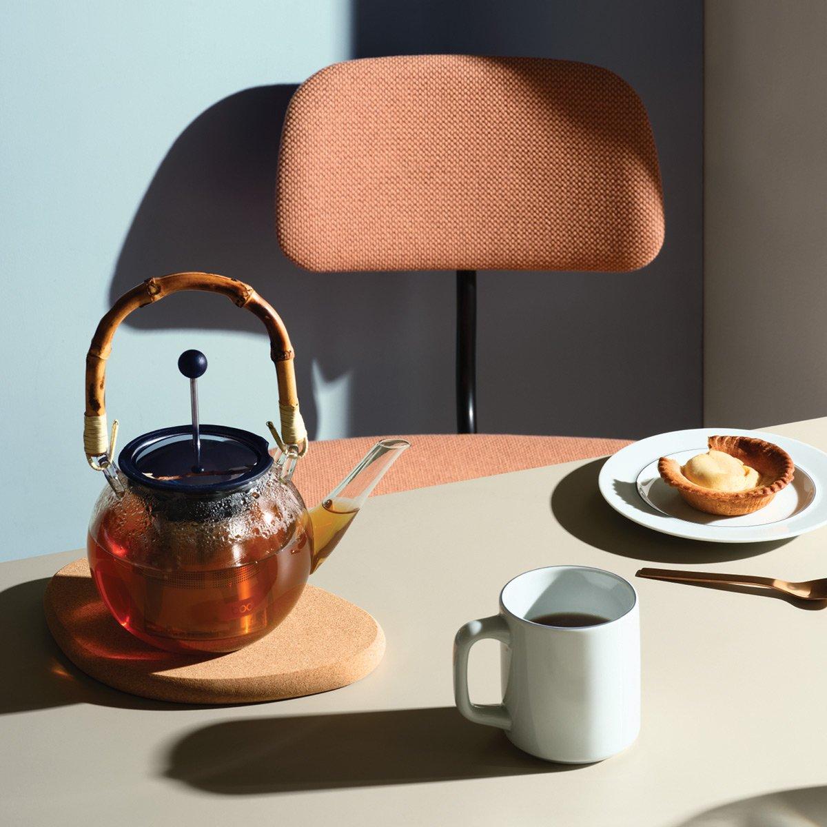 Image of Teebereiter mit Edelstahlfilter und Bambus Henkel ASSAM Teebereiter mit Edelstahlfilter und Bambus Henkel ASSAM