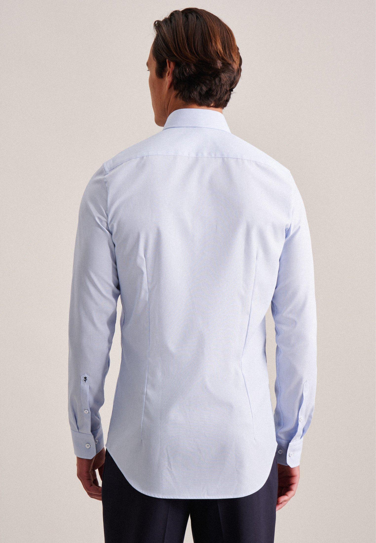 Seidensticker  Business Hemd Shaped Fit Extra langer Arm Streifen 