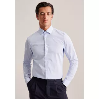 Seidensticker  Business Hemd Shaped Fit Extra langer Arm Streifen 