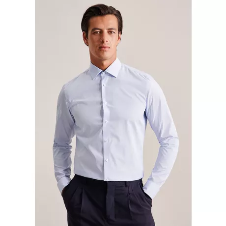 Seidensticker  Business Hemd Shaped Fit Extra langer Arm Streifen 